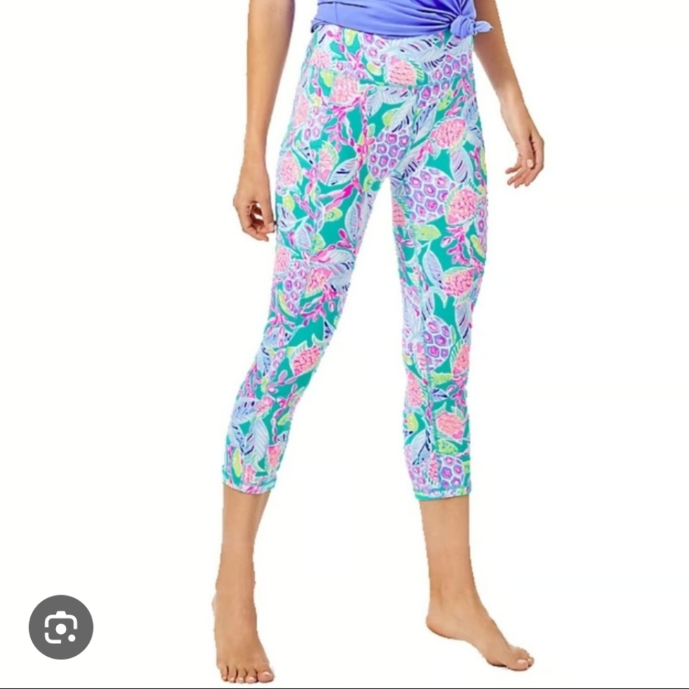 Lilly Pulitzer Colorful Weekender Sea turtle Print Leggings